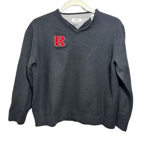 AdiPure Adidas Womens Sz XL Sweater Rutgers Scarlet Knights Wool Blend Cropped